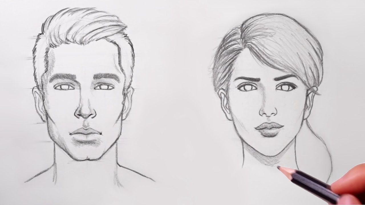 How to draw realistic faces for beginners