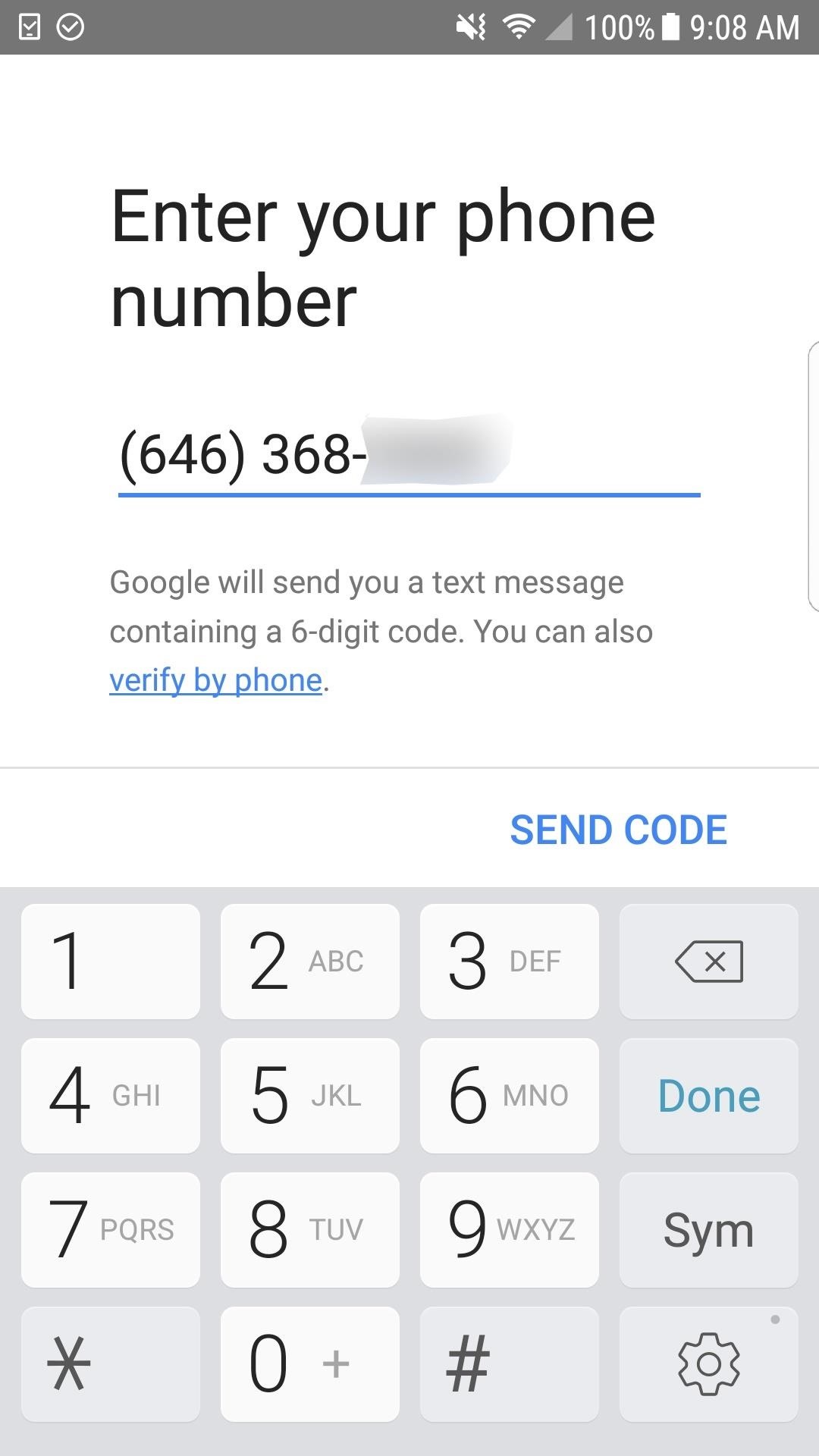 Google voice verification code scam